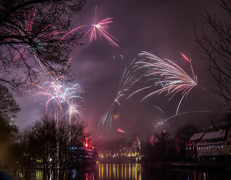 Photographing fireworks