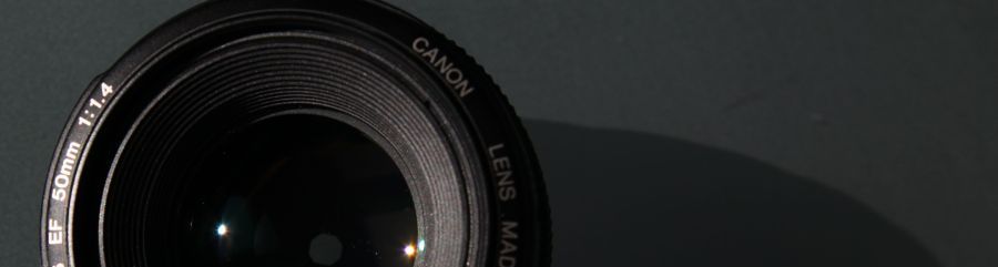Values written on an objective of a digital camera