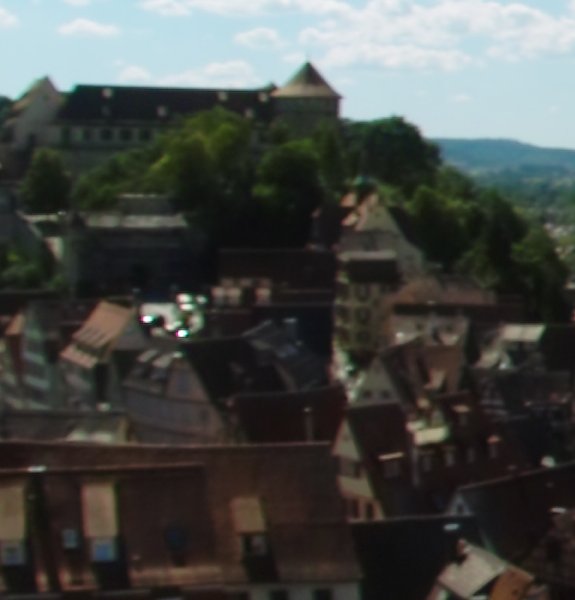 Panoramic photo with wrong plane of focus - enlarged the problem is well visible